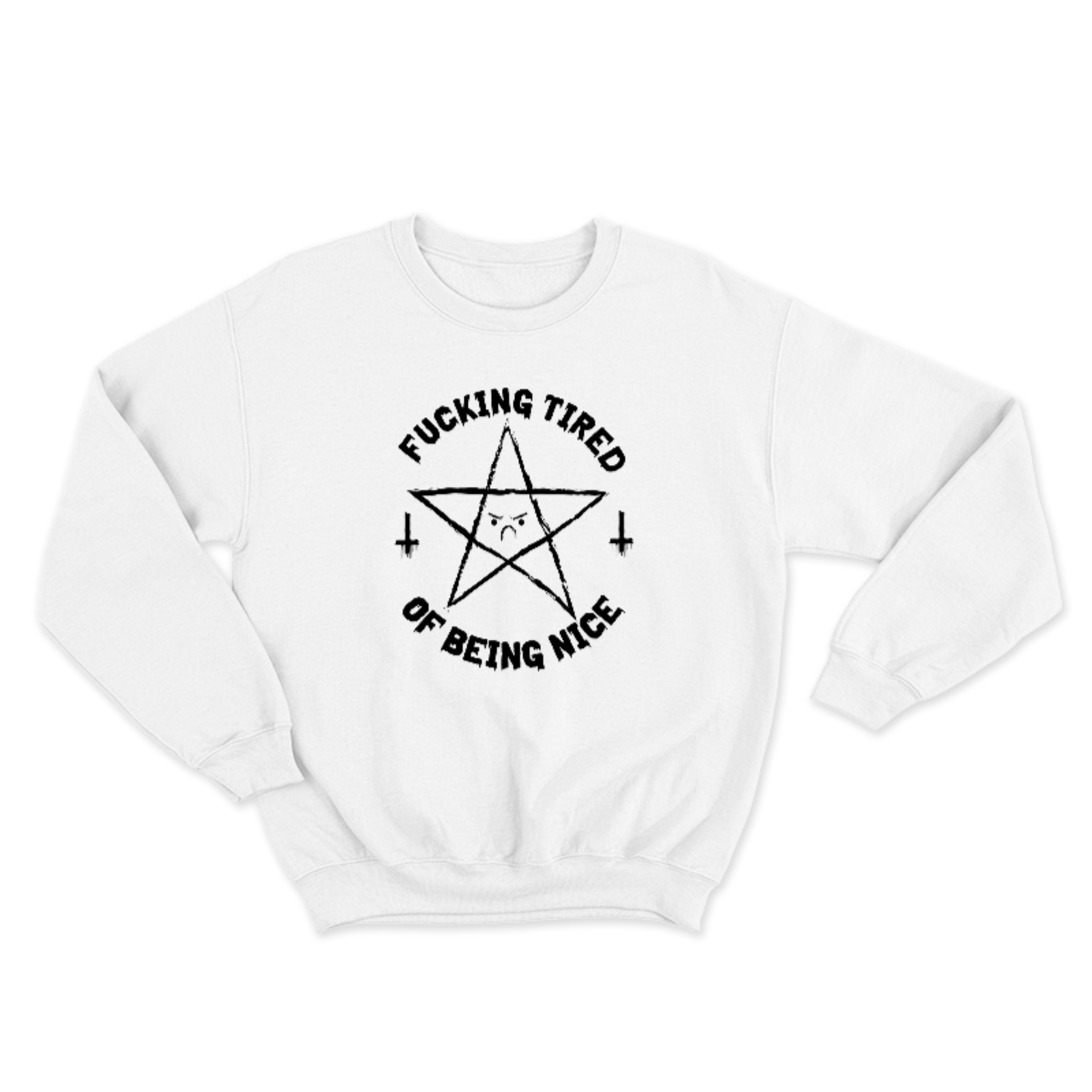 SUDADERA OKAMI FUCKING TIRED OF BEING NICE