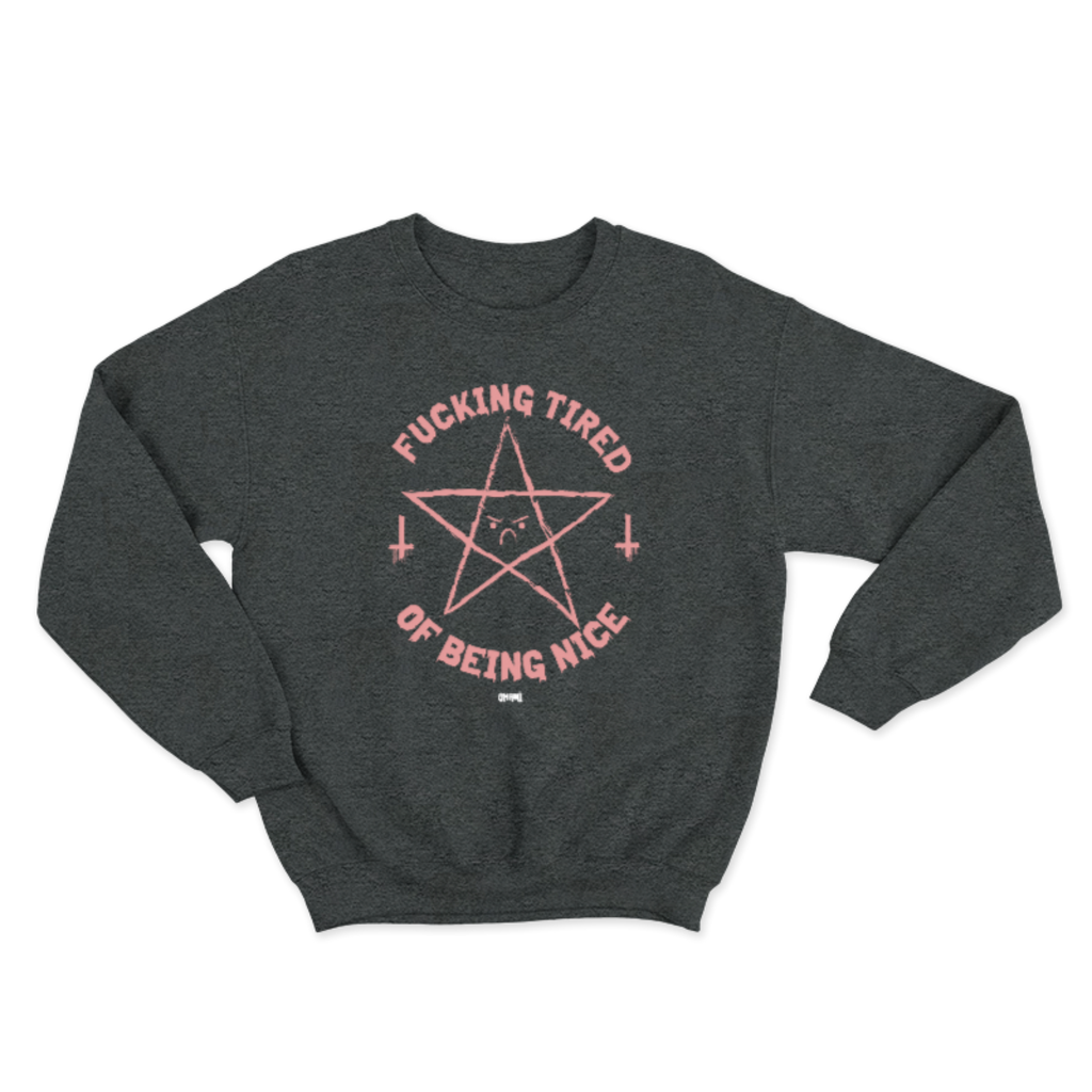 SUDADERA OKAMI FUCKING TIRED OF BEING NICE